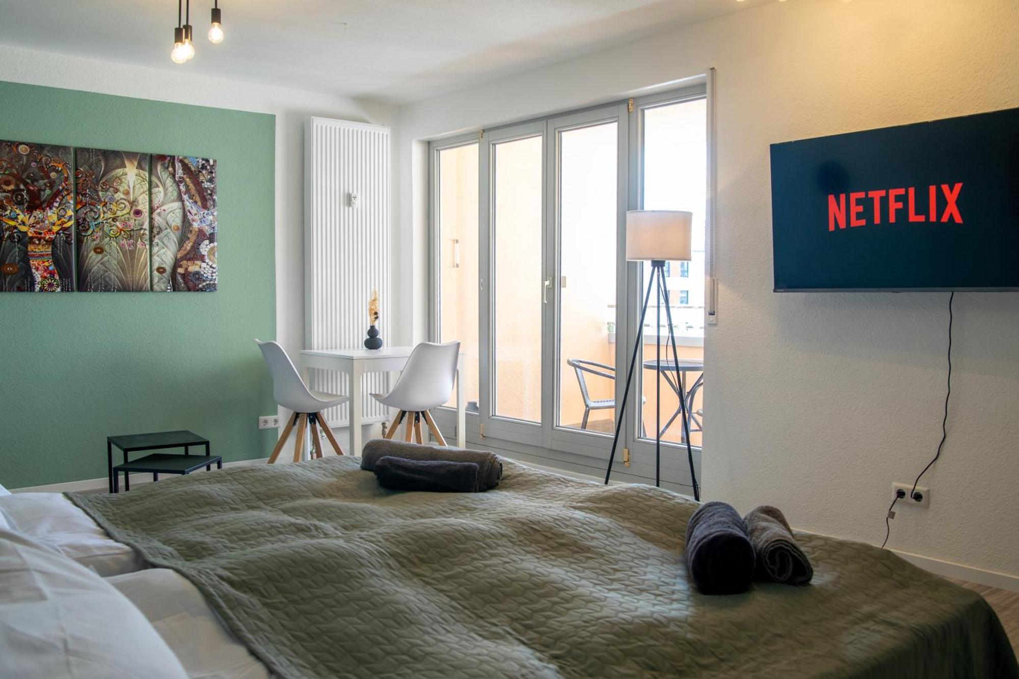Home Shanti - Studio, Suedvorstadt, Balkon, Tv 라이프치히 외부 사진